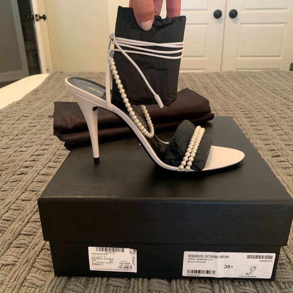 Saint Laurent Pearl Heels - Luna 95 - Picture 1 of 8